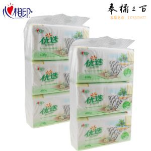 心相印优选抽纸 DT9200 二层 200抽 3包/提