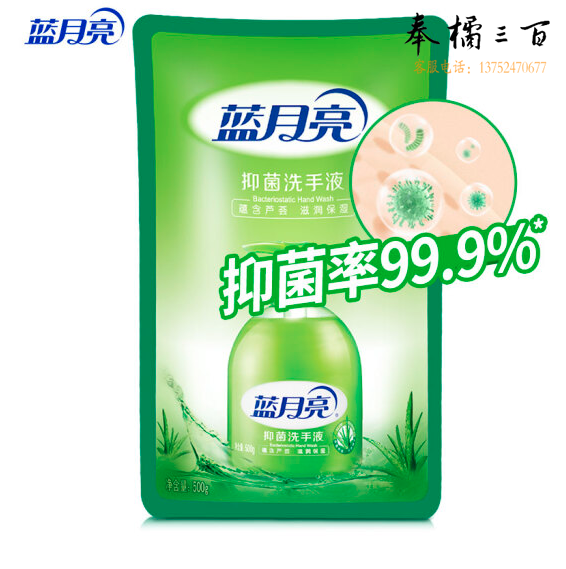 蓝月亮 芦荟抑菌洗手液 袋装 500g