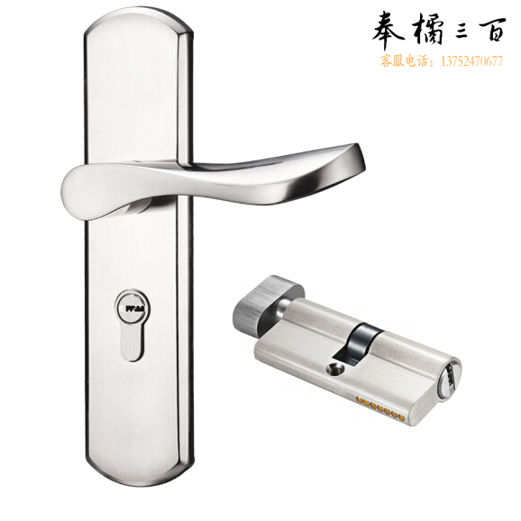 不锈钢门锁 把手锁门锁配件