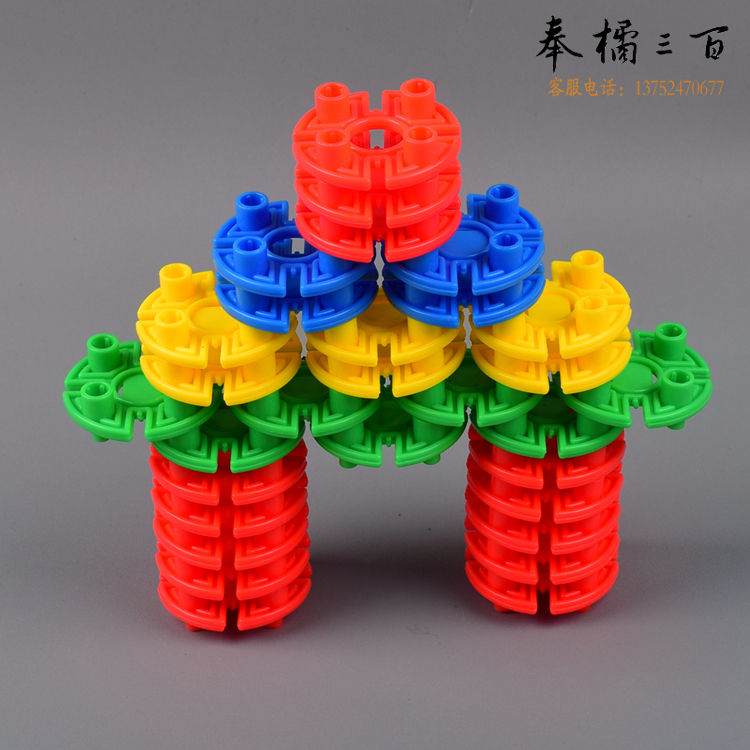 塑料积木/拼装套装小孩儿童玩具早教玩具拼插 （5067数字图片）
