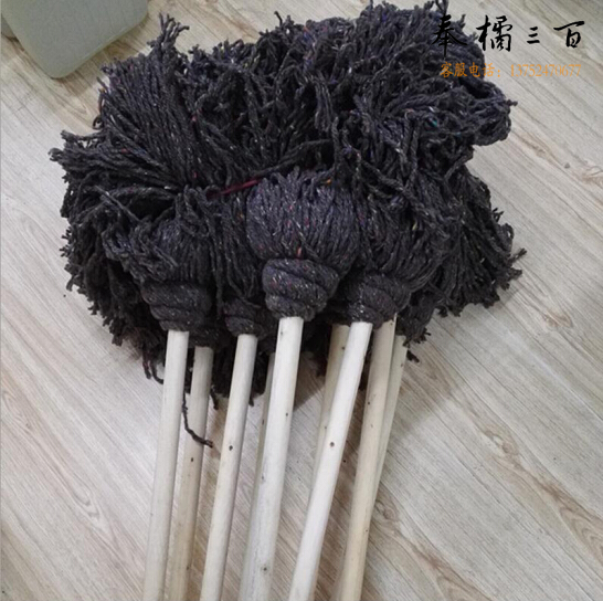 灰棉线拖把 传统老式墩布 清洁墩布 拖布 (10个/捆)