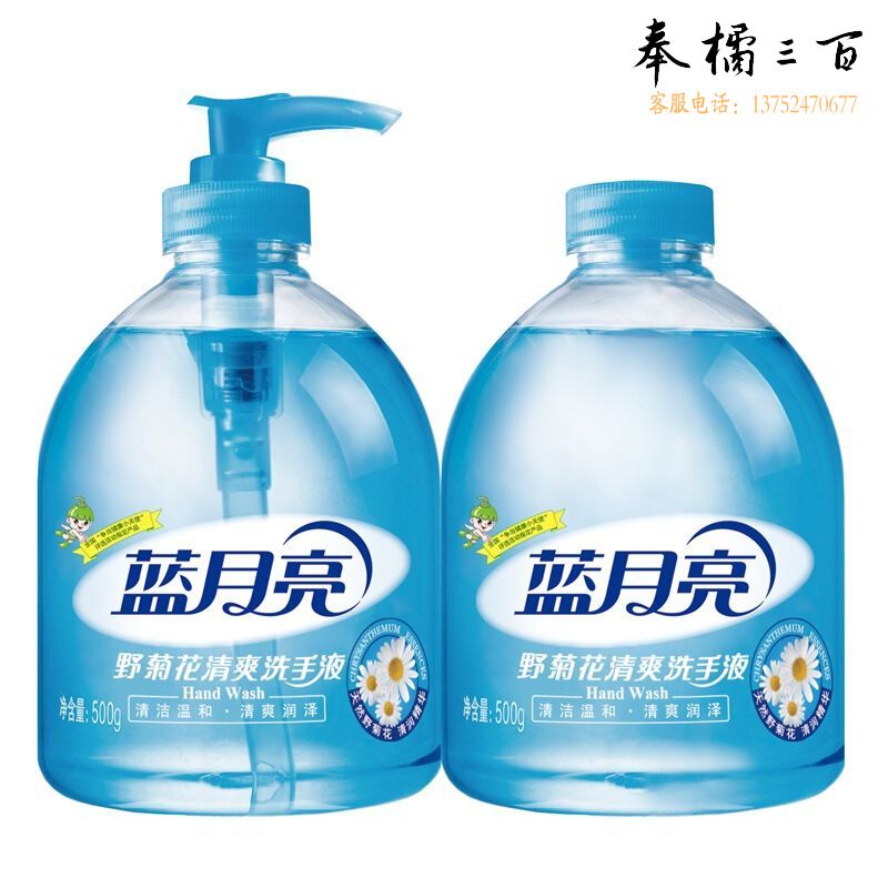 蓝月亮 野菊花洗手液 500g/瓶+500g瓶装补充液 厨房专用 去腥去油腻