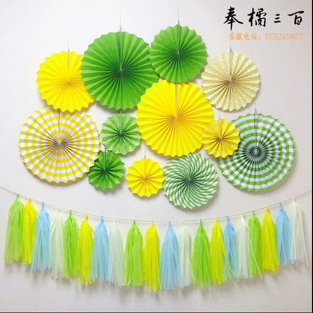 儿童 生日PARTY派对布置字母气球-扇花生日套餐G