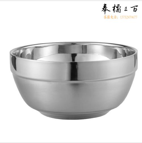 不锈钢碗 米饭碗 隔热碗汤面碗 直径13cm