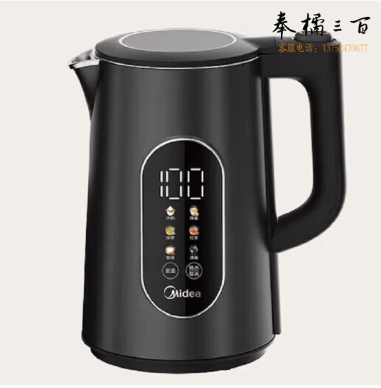 美的  1.7L大容量电热水壶烧水壶 触控恒温开水壶SHE1750  货号：JC