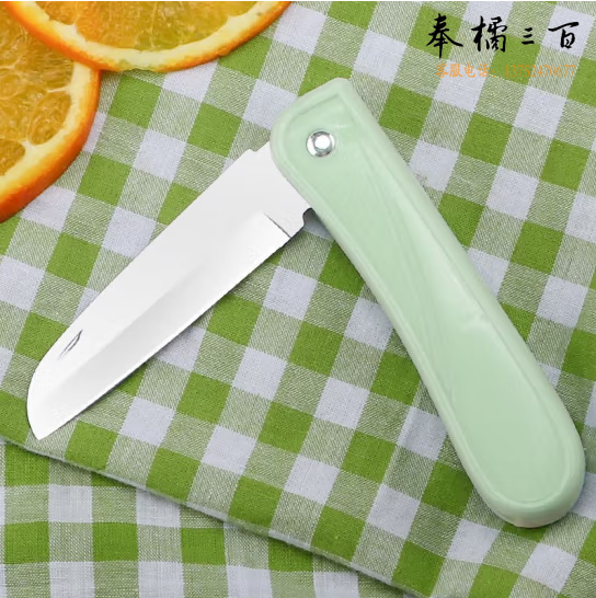 水果刀 可折叠小厨刀宝宝辅食刀 切水果刀具  货号：GD
