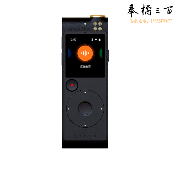 科大讯飞智能录音笔SR201星火版  免费转写   触摸屏融合按键操作 专业降噪 32G+云储存 星空灰