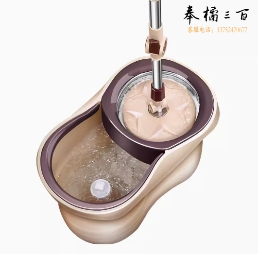 太太乐 旋转拖把桶免手洗拖布 拖地墩布双驱桶45cm*26cm*22cm（1个头）