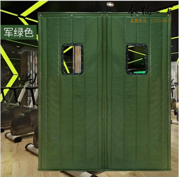 巨联 军绿色门帘  布艺棉门帘   不带窗    160*246cm