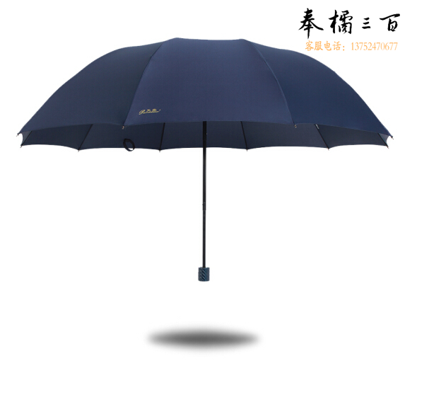 天堂伞雨伞三折10骨加大2-3人可用超大加固男女晴雨伞  76cm*10k