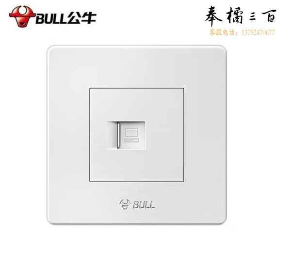 公牛 插座面板 网线插口 墙壁插暗装接口电脑插座86型 G32T102