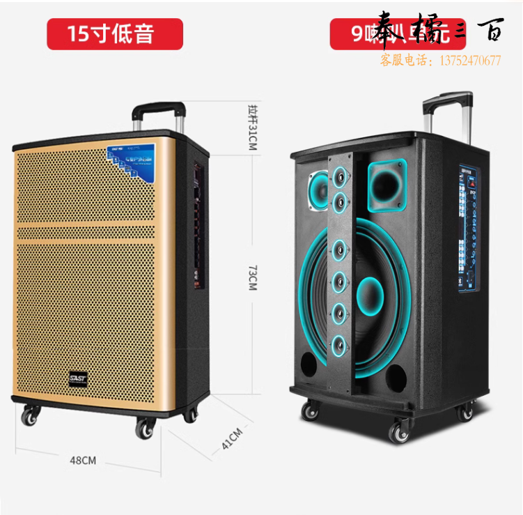 先科   户外音响 拉杆音箱  WD-15   货号：YC