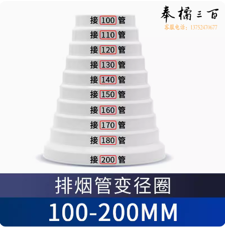 PVC管道变径接头  变径接头  100-200mm  货号：JC