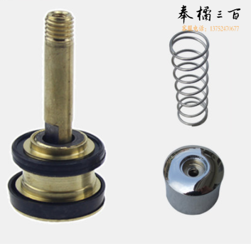 冲洗阀配件 冲水阀芯 压帽手柄弹簧手压杆 蹲便器大便冲洗阀芯