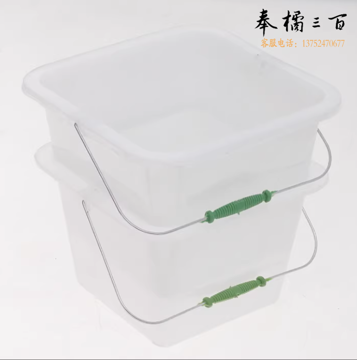 塑料油漆桶白色方形清洁桶