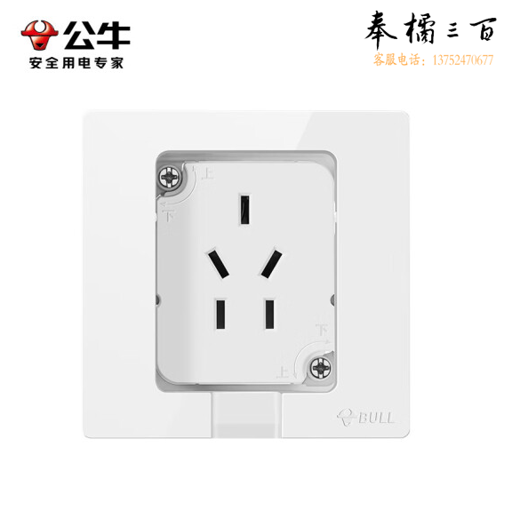 公牛（BULL） 插座 隐形小二三极插座  可调节  GTBZ231   货号：YC