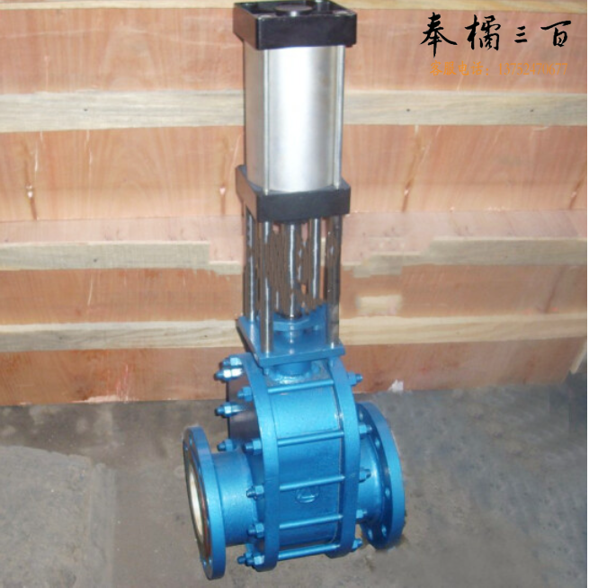 气动双闸板阀DN50 法兰连接接口公称压力10bar Z644TC-10C