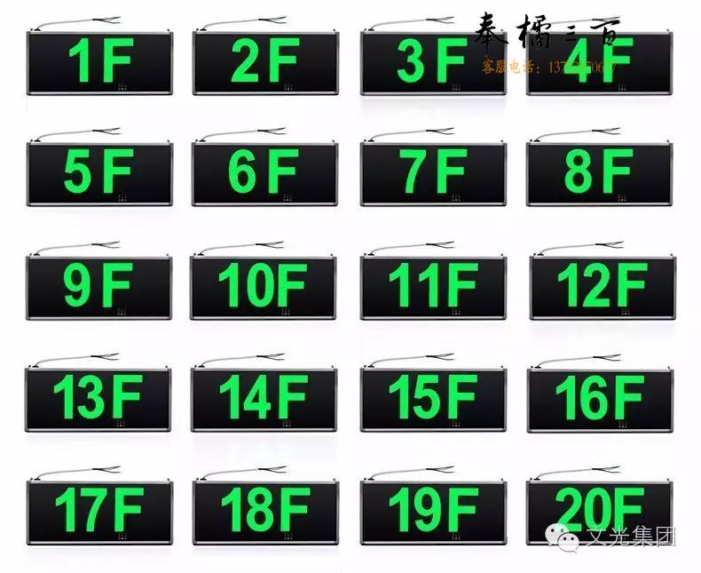  LED楼层疏散指示灯9F