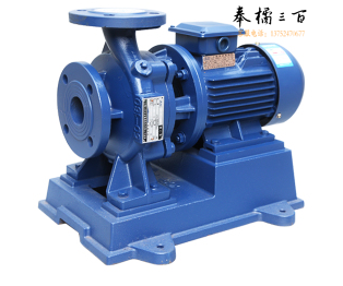 上海人民卧式管道离心泵ISW65-125-3KW