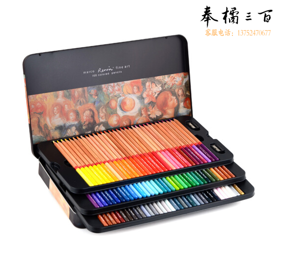 马可/MARCO D3100-120TN 120色雷诺阿油性彩色铅笔 120色/盒