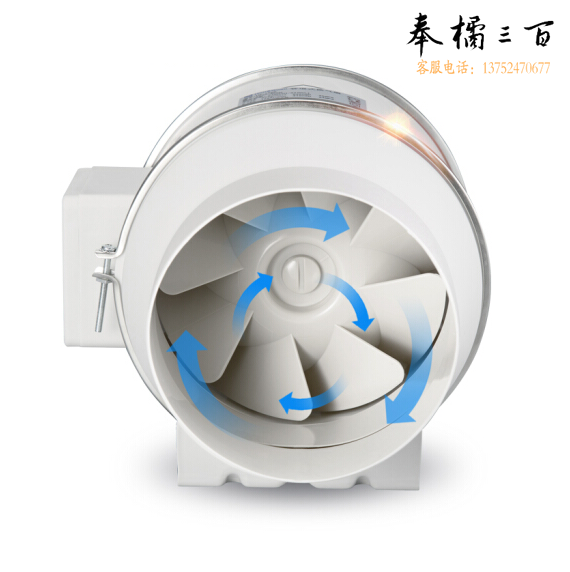 新风管道风机换气扇  斜流增压抽风机