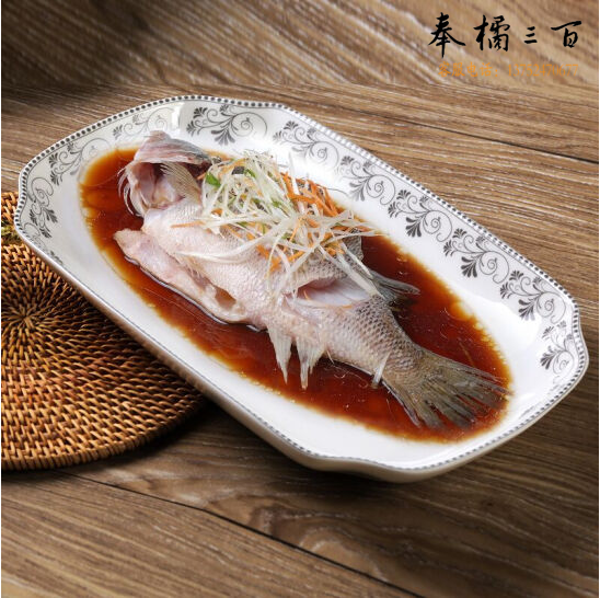11.5英寸深鱼盘  方形汤盘