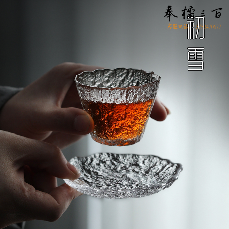 初雪  功夫茶杯  冰点杯垫+冰露品杯