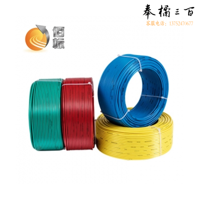 佰标  单股塑铜线 BV1.5平方 白色 （100米/盘）