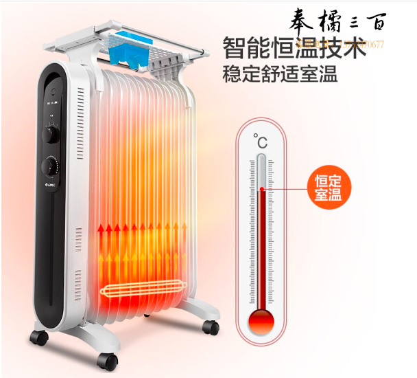 格力 NDY18-X6121 取暖器2100W电油汀电暖器片13片电暖气