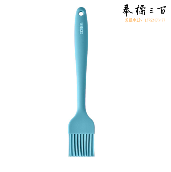 硅胶油刷子  调料刷  一体式大号油刷蓝色  货号：TX