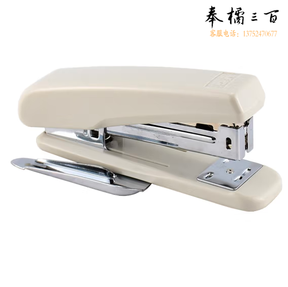 晨光 12号侧带起钉器订书机 金属拉杆办公订书器 ABS92718 灰