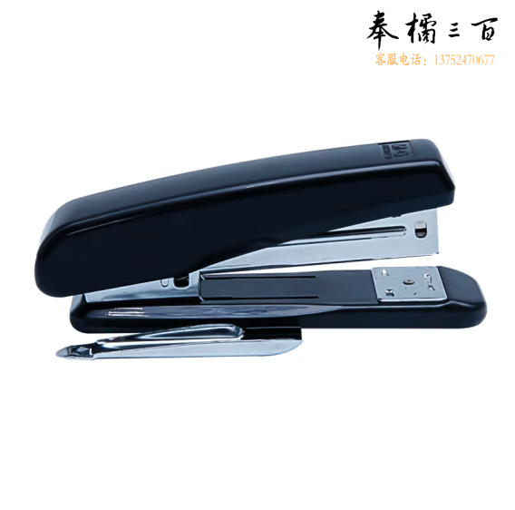 晨光 12号侧带起钉器订书机 金属拉杆办公订书器 ABS92718 黑