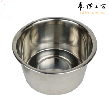 不锈钢味盅不带盖子调料罐圆形调料缸 直径14cm高12cm