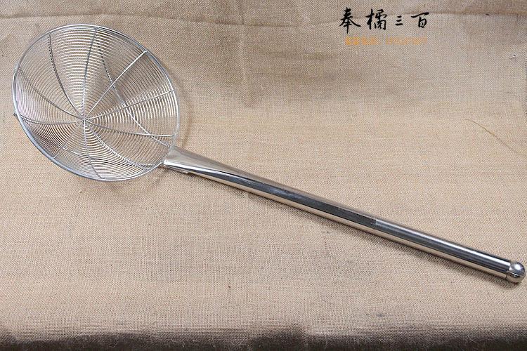 不锈钢加长漏勺/加厚