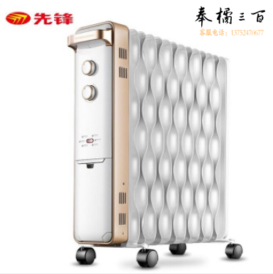 先锋    DS1555 取暖器 电暖器 家用电暖气片 电热油汀 加热器 14片大面积取暖 节能省电升温快