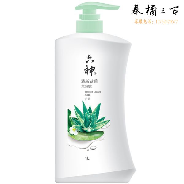 六神清新滋润沐浴露 1L
