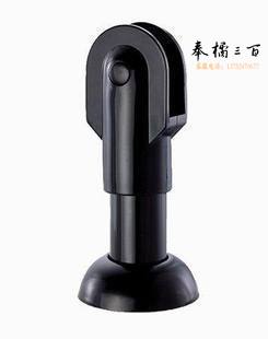 公共卫生间隔断无配件 黑色尼龙塑料支撑脚 厕所底座 隔断支架