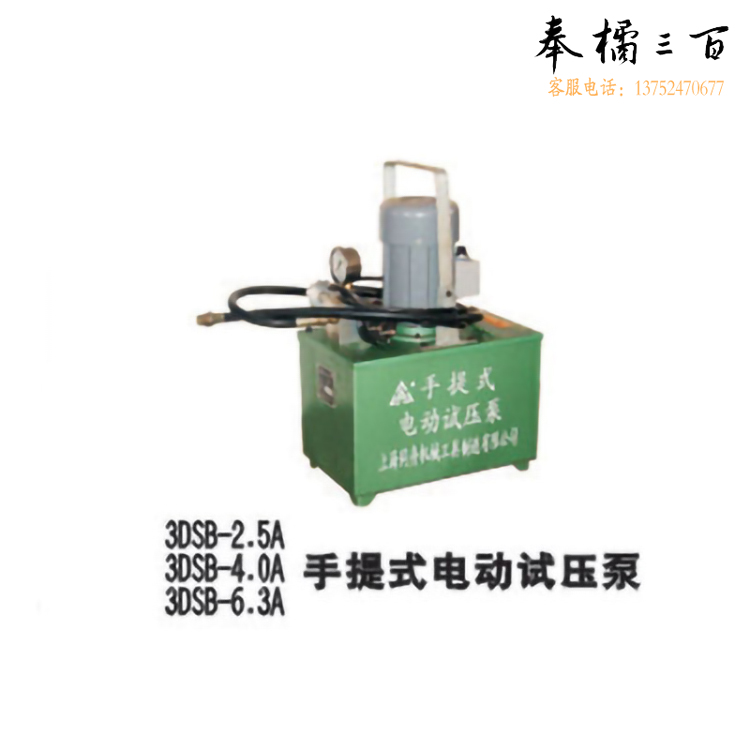 同舟 3DSB-6.3A 手提电动试压泵