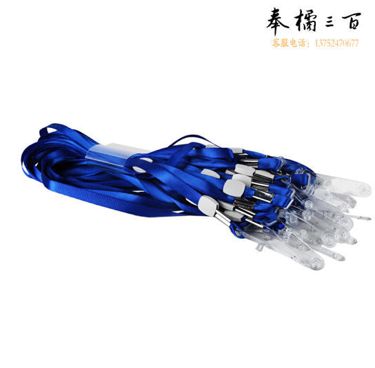 得力 5764 蓝色20条装证件卡套胸卡挂绳