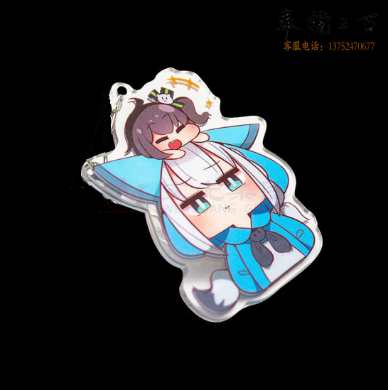 亚克力logo  双面标牌  长约7cm