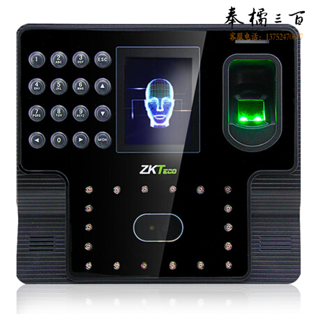 中控智慧（ZKTeco）iFace102 面部指纹人脸混合识别考勤机 人脸签到打卡机