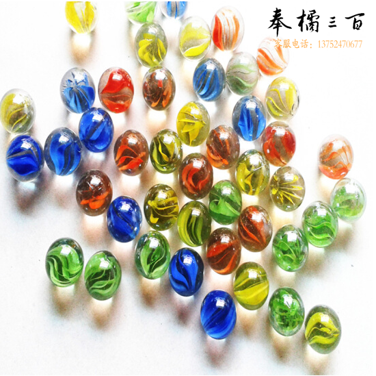 玻璃珠 玻璃球 弹球 弹珠 玻璃弹珠 玩具弹珠  10粒一组 混色