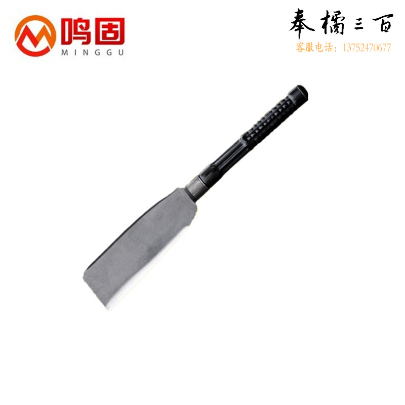 鸣固 ZV1253柴刀农村砍柴劈柴户外开路丛林伐木农用修枝镰刀长柄 铁柄直刃柴刀其他防护用品