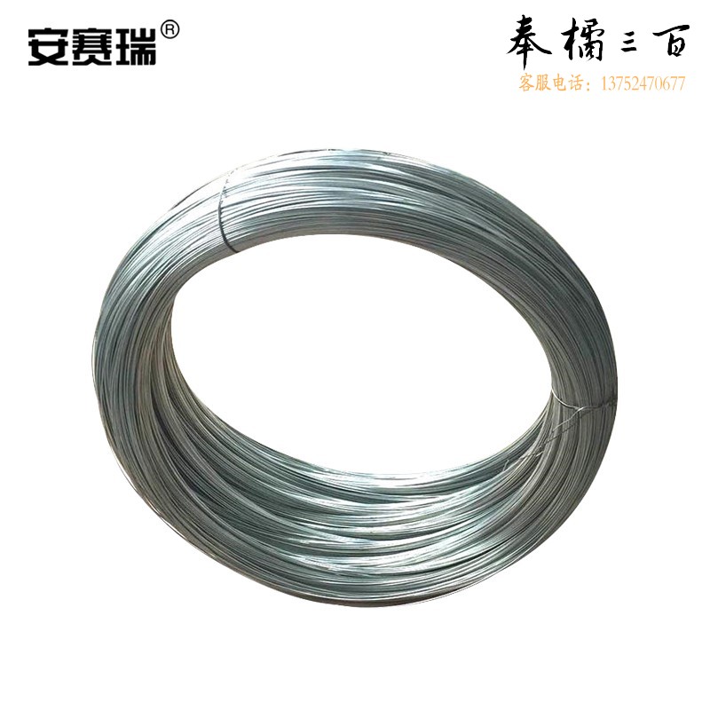 安赛瑞 镀锌铁丝 建筑工地捆扎适用 防锈工业用 14号30kg 直径2.2mm长约1006m 430944五金附件