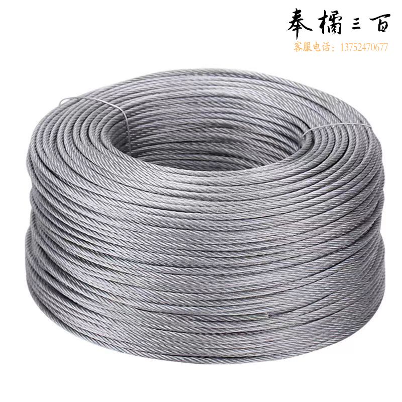 镀锌钢丝绳 不包塑2mm-10mm 捆绑钢丝绳 生命线安全绳 装饰拉线挂灯   米  10mm装饰材料