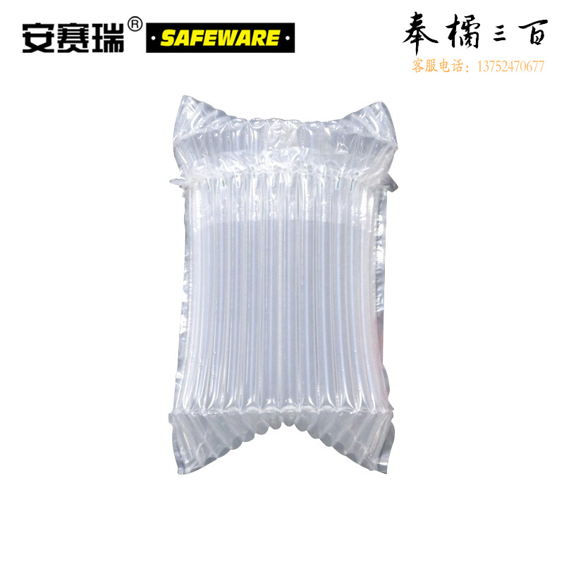 安赛瑞 防震气柱袋（50个装）适用物品尺寸17×35cm 送充气筒 抗震缓冲气泡柱 卷膜气囊 防摔充气袋10574五金附件