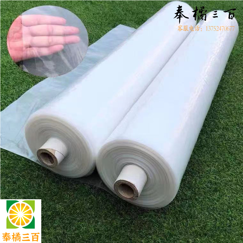 加厚塑料布 塑料薄膜 大棚膜 透明封窗保温防水防尘膜 农用养殖塑料 （幅宽2米-12米，6丝-50丝可选）30丝 此价格为每平米价格  其他防护用品