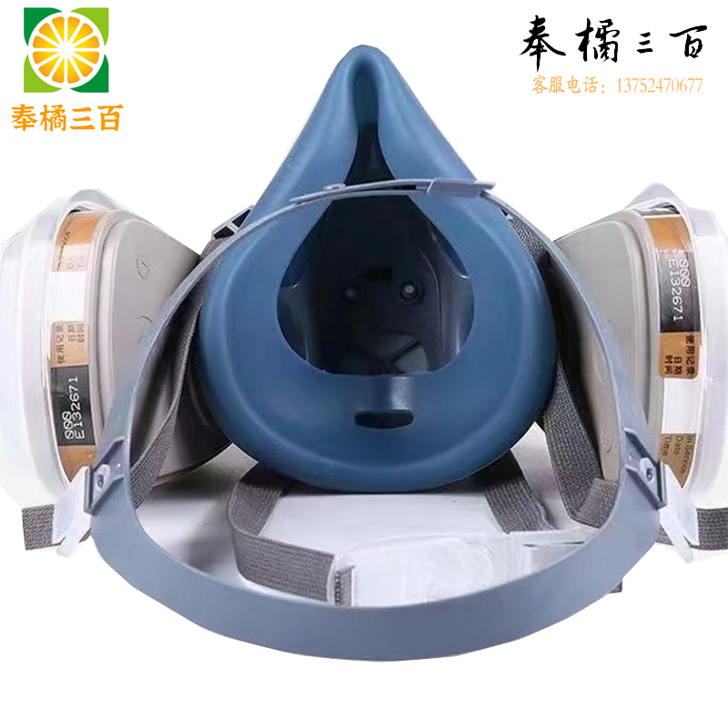 5N11cn过滤棉7502防毒面具喷漆防尘6200防毒面罩滤纸滤片滤棉焊工  面具整套+2个滤盒+2个滤棉  盒其他防护用品