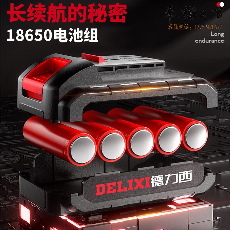 德力西（DELIXI）充电式手电钻家用多功能电钻手钻工具电动螺丝刀锂电钻电起子电转