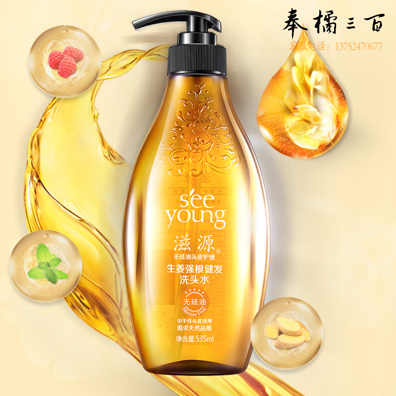 滋源(seeyoung) 生姜强根健发中干性洗发水535ml